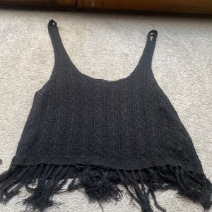 Garage Black Knitted tank top